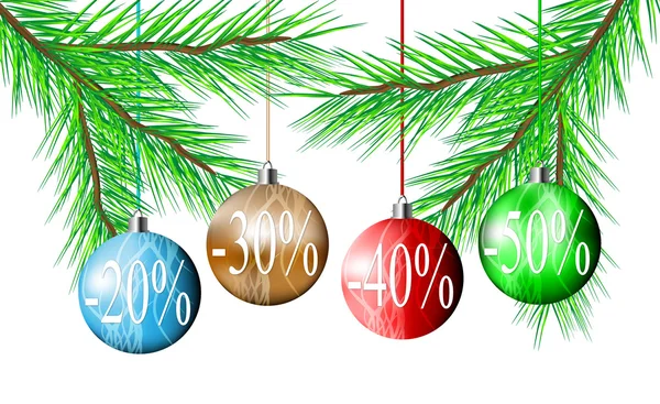stock vector Christmas balls discount