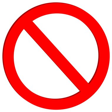 Not allowed sign clipart