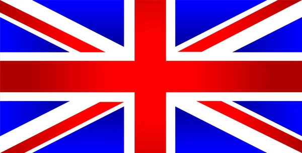 Vereinigtes Königreich mit großer britischer Flagge — Stockvektor