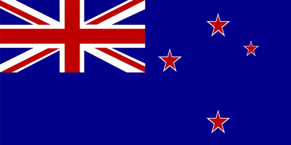 Új-Zéland zászló — Stock Vector