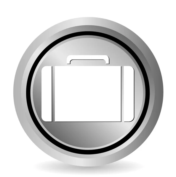 Botón web con bolsa en blanco — Archivo Imágenes Vectoriales