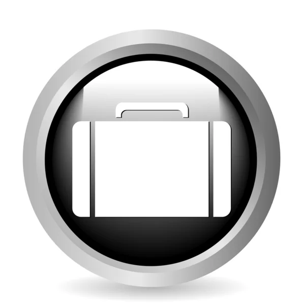 Κουμπί Web με τσάντα σε λευκό — Διανυσματικό Αρχείο