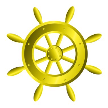 Ship steering wheel clipart