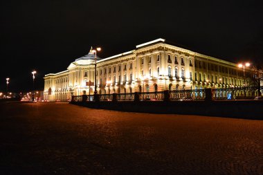 st Petersburg gece görünümü.