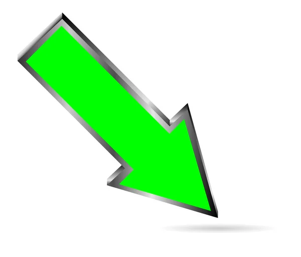 Green arrow — Stock Vector