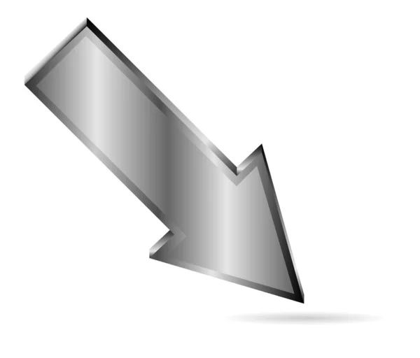Metal arrow — Stock Vector