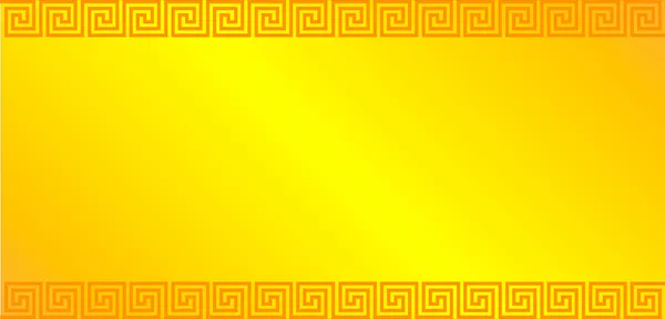 Guld bakgrund med grekiska prydnad — Stock vektor