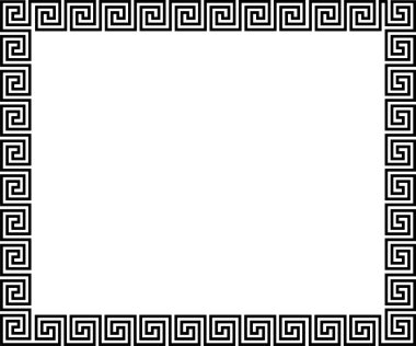 Background with greek ornament clipart