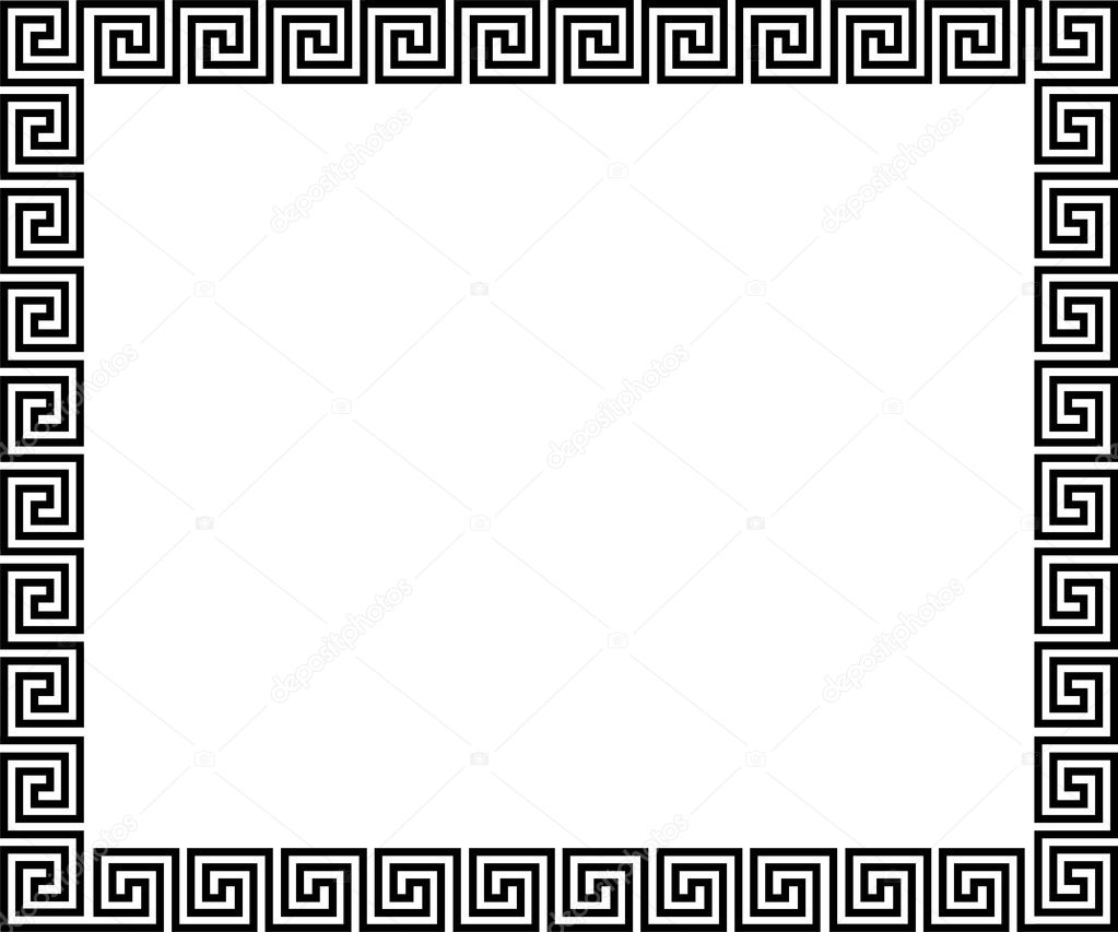Background with greek ornament