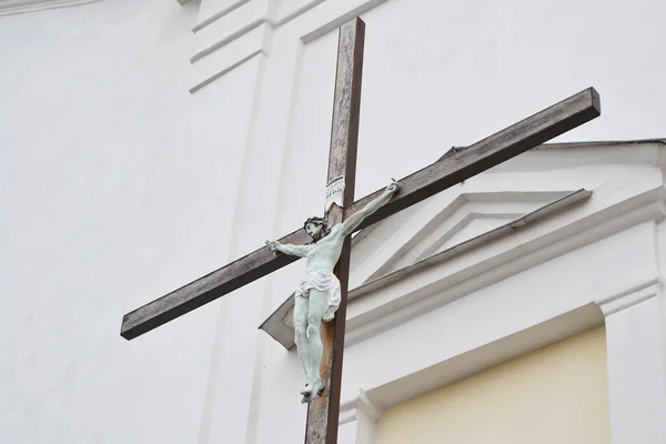 イエス十字架上のキリストμωρό στο καπέλο μάγειρας — ストック写真