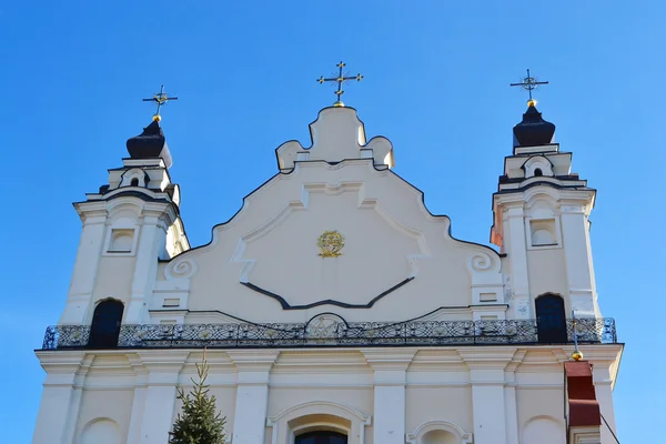 Cathédrale catholique romaine dans la vieille partie de Pinsk — Photo