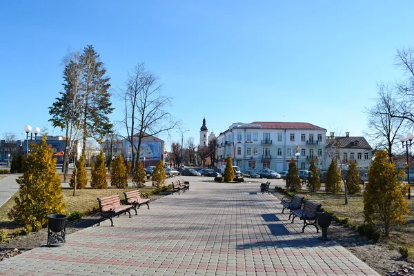 Plaza central de Pinsk — Foto de Stock