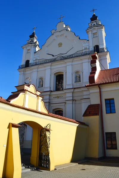 Römisch-katholische Kathedrale in der Altstadt von Pinsk — Stockfoto