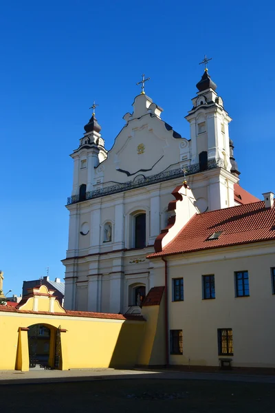 Römisch-katholische Kathedrale in der Altstadt von Pinsk — Stockfoto