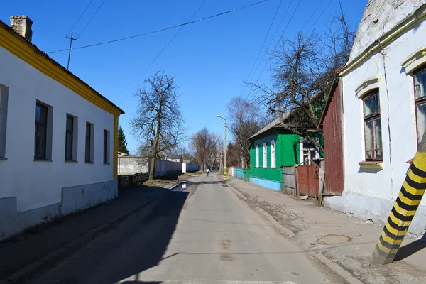Strada nella parte vecchia di Pinsk — Foto Stock