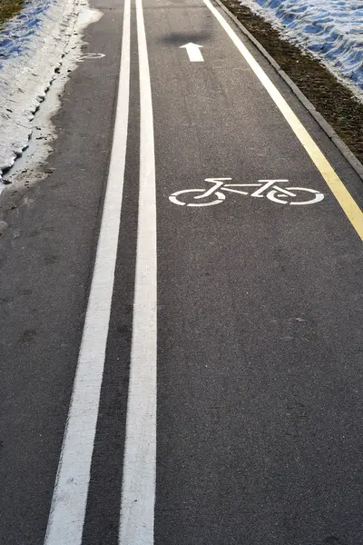 stock image Bicycle lane