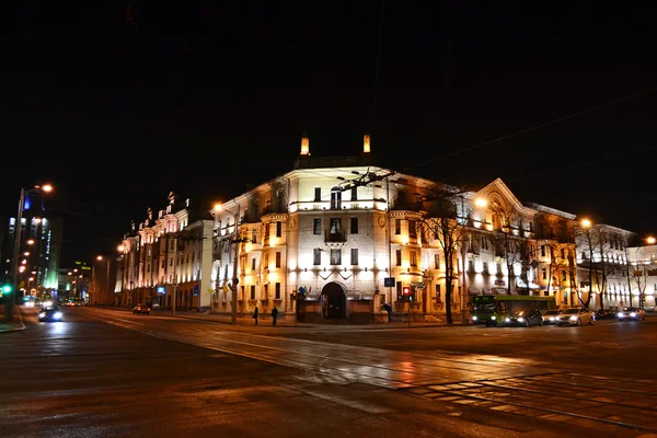 Paisaje nocturno de Minsk — Foto de Stock