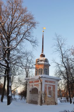 Gates of the Petershtadt Fortress in Oranienbaum clipart