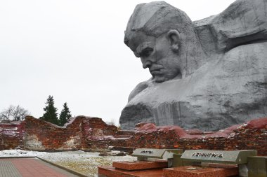 The monument to Soviet soldiers in Brest fortress clipart