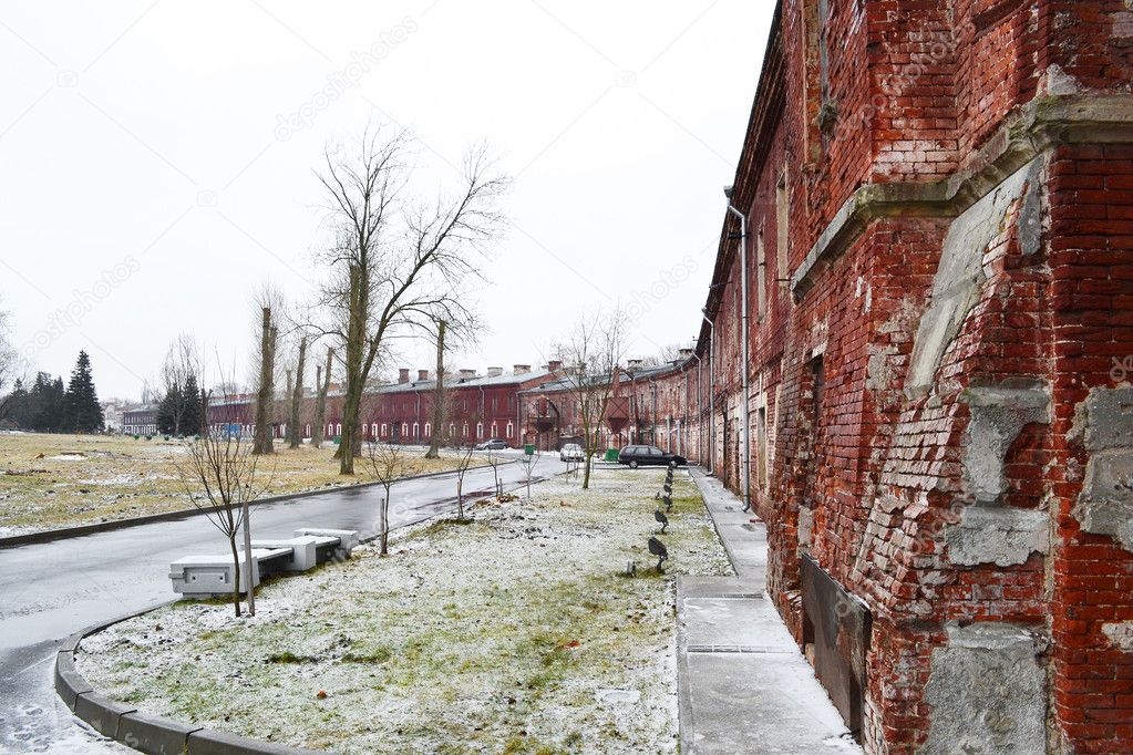 Wall of the Brest Fortress in Brest