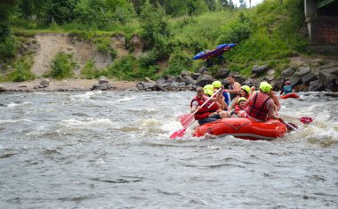 Whitewater rafting