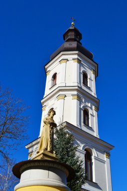 An old bell tower in Pinsk clipart