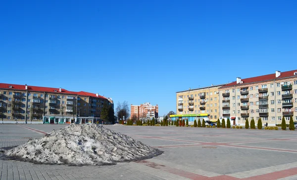 Plaza central de Pinsk — Foto de Stock