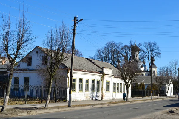 Ulicy w zabytkowej części miejscowości Pińsk — Zdjęcie stockowe