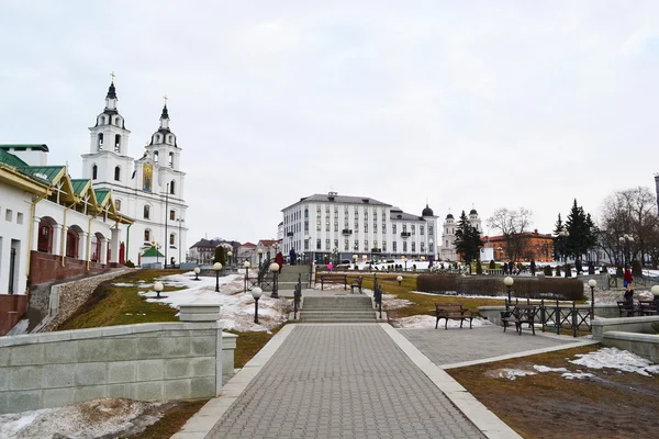 Площадь в центре Минска — стоковое фото