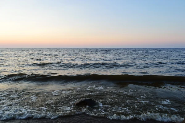 stock image Summer sunset on lake Ladoga