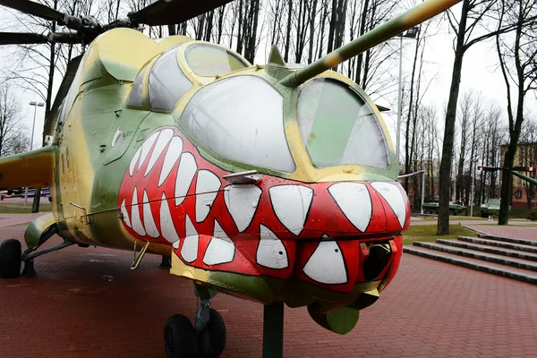 Русский вертолет в музее — стоковое фото