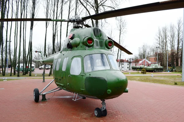 Helicóptero russo no museu — Fotografia de Stock