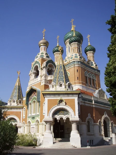 France, Nice, cathédrale orthodoxe Nikolskiy — Photo