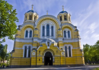 Kiev, Ukraine, Vladimirskiy cathedral clipart