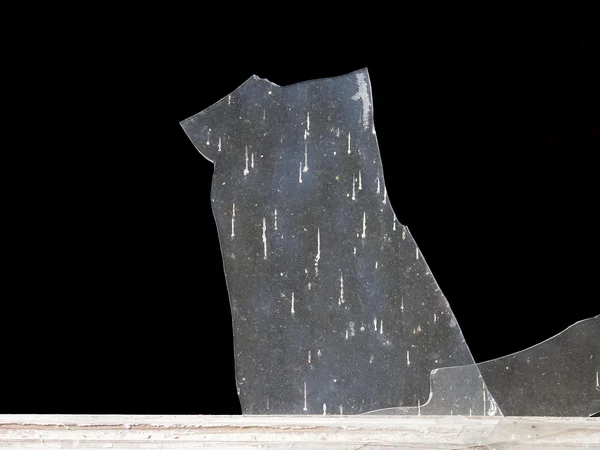 Siyah arka plan üzerine kırık camlar — Stok fotoğraf