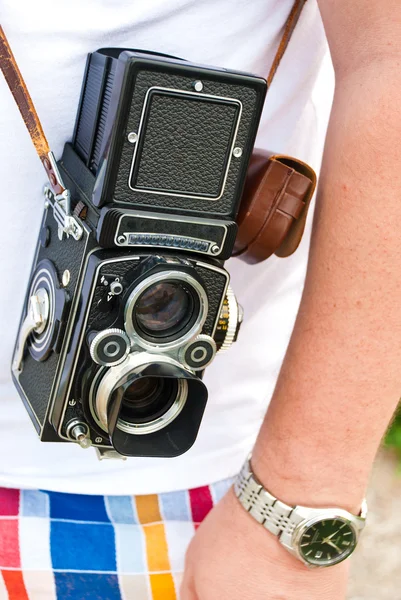 Kamera na rameni — Stock fotografie