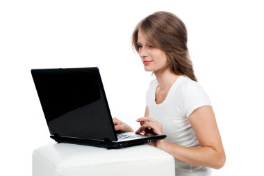 Bilgisayarlı kadın