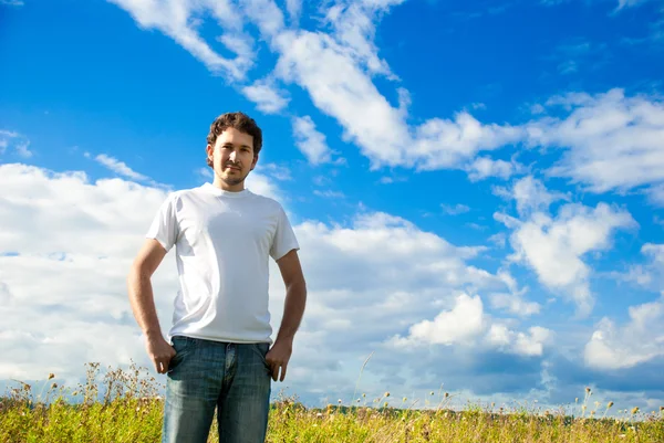 stock image Man standing in a field