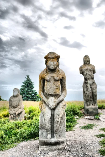 Sensenfrau-Statue — Stockfoto