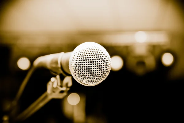 Micrófono en el estudio — Foto de Stock