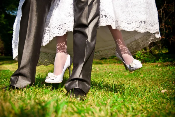 Noiva e noivo — Fotografia de Stock
