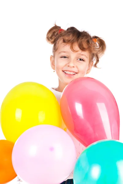 stock image Girl with balloons