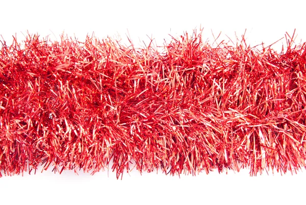 Kırmızı tinsel — Stok fotoğraf