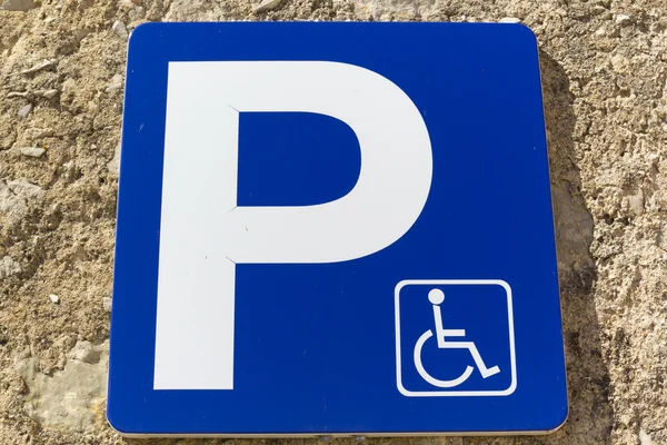 stock image Handicapped sign