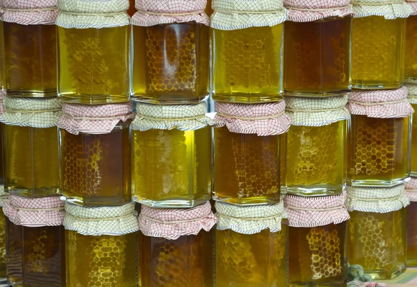 Frascos de miel —  Fotos de Stock