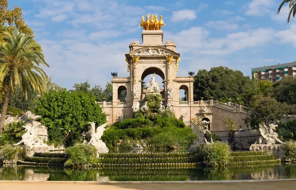 Fuente at Parque de la ciutadella, barcelona — Foto de Stock