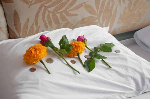 タイの結婚式の寝室 — ストック写真