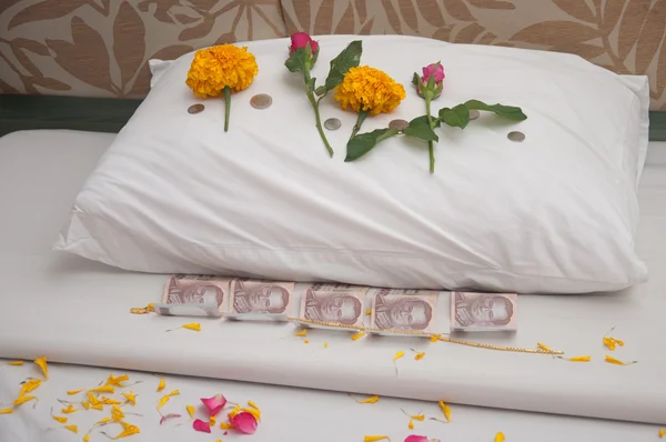 タイの結婚式の寝室 — ストック写真