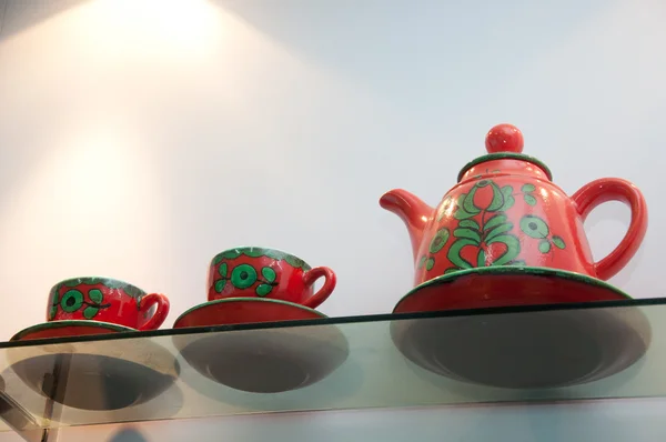 Набор чашки чая — стоковое фото