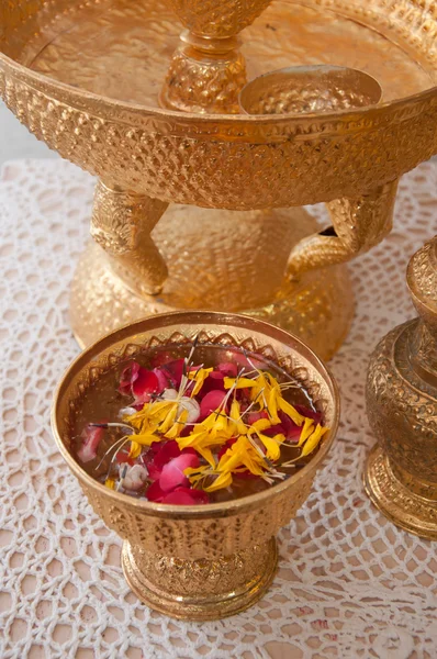 Thaise boeddhisme bruiloft bloem — Stockfoto